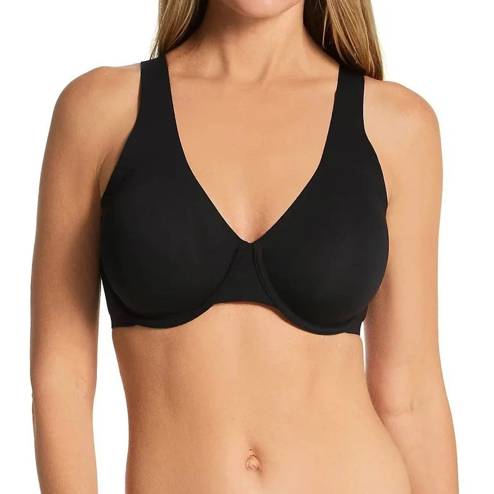 Le Mystere Smooth Shape Unlined Underwire Bra Black Size 38B NWT